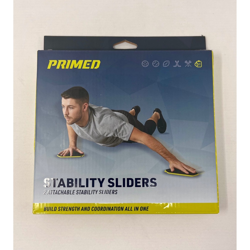 NEW Primed Stability Sliders 2 Pack Core Strength Training Gliders Home Gym